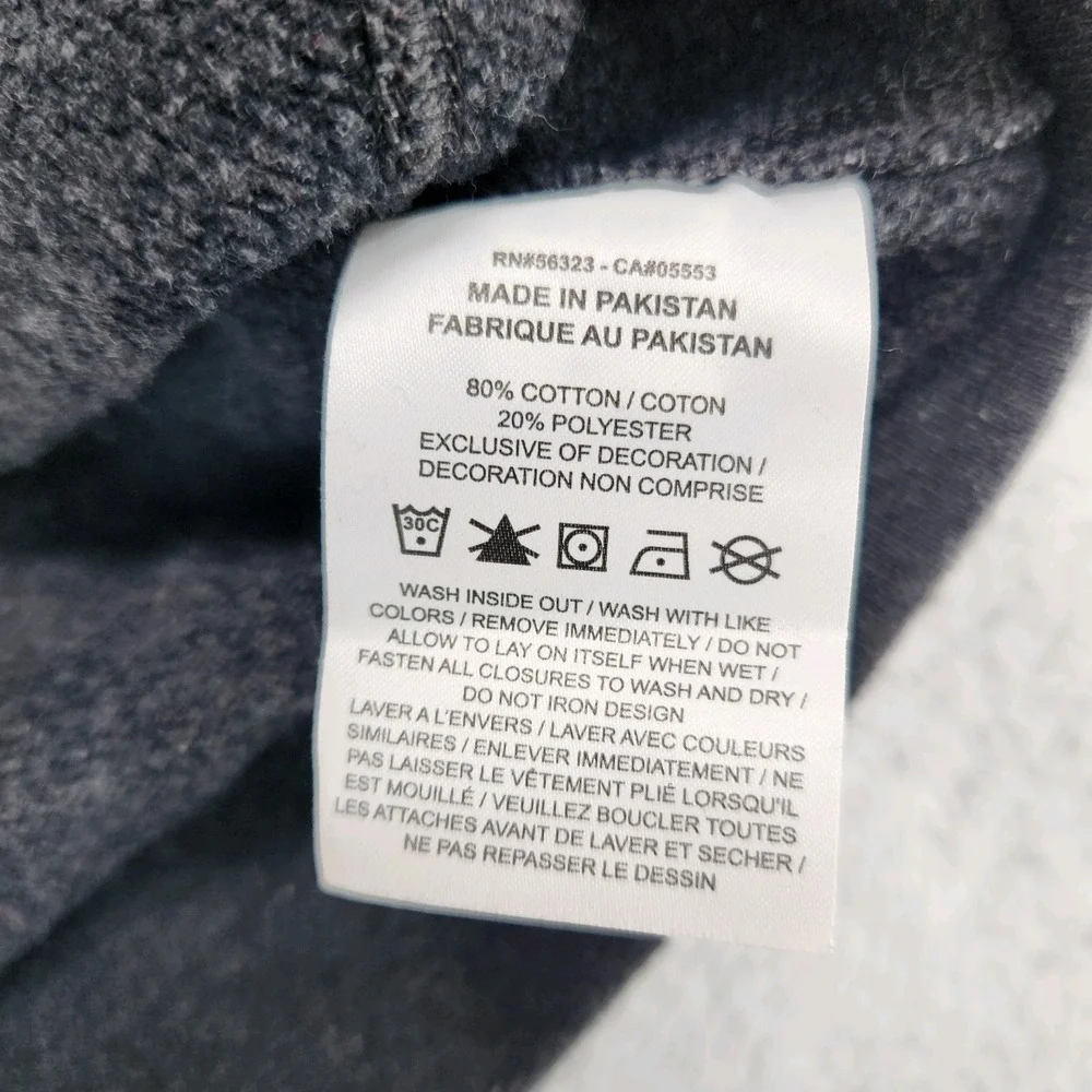 Nike Swoosh Splatter Logo Sweatshirt Mens L Gray Crewneck Pullover